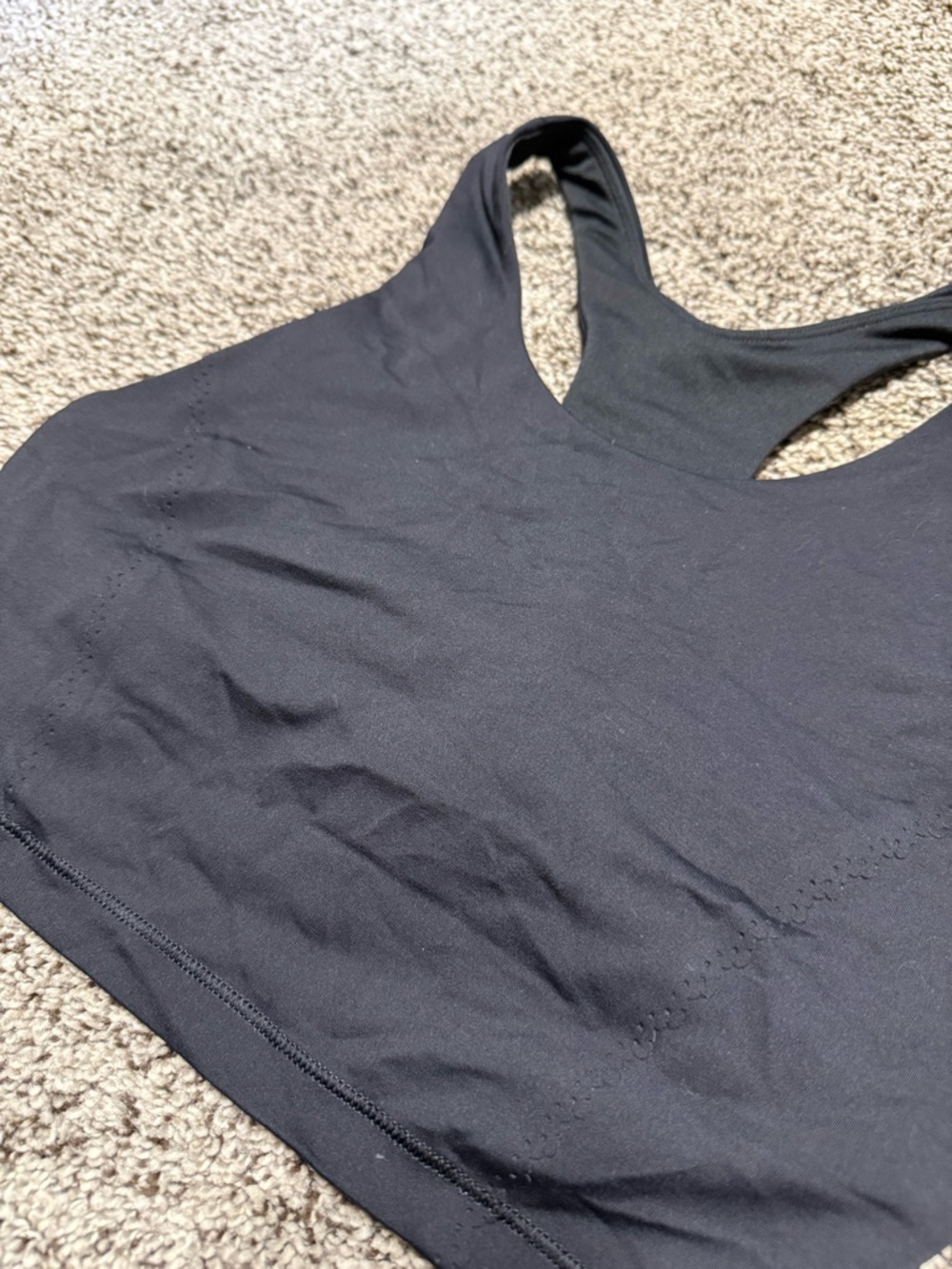 Lululemon Black Racerback Sports Bra size 6